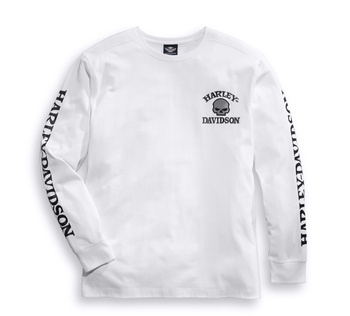 KOSZULKA KNIT L/S SKULL WHT